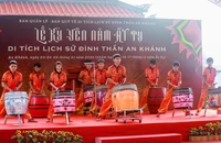 Thanh bình trong Lễ Kỳ Yên ở Đình Thần An Khánh bên bờ sông Sài Gòn