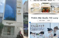 2 cơ sở thẩm mỹ ngang nhiên hoạt động trái phép ở trung tâm TP.HCM