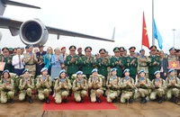Xúc động tiễn chiến sĩ mũ nồi xanh đi gìn giữ hòa bình Liên hợp quốc