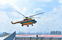 Nghiệm thu bãi đáp trực thăng thứ hai của Bệnh viện Quân y 175