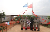 Lực lượng gìn giữ hòa bình khánh thành cột cờ Việt Nam tại Nam Sudan