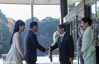Chủ tịch nước hội kiến Nhà vua Nhật Bản Naruhito và Hoàng hậu