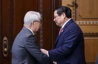Thủ tướng Chính phủ hội kiến với Chủ tịch Thượng viện Nhật Bản Otsuji Hidehisa