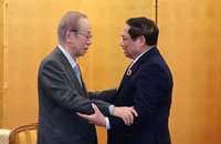Thủ tướng Chính Phủ Phạm Minh Chính tiếp cựu Thủ tướng Nhật Bản Fukuda Yasuo