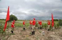 Công binh Việt Nam sửa đường cho người dân châu Phi, hưởng ứng Ngày thành lập Đoàn 