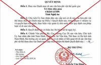 Đề nghị xử lý người thông tin Cháo lươn vào Danh mục Di sản văn hoá phi vật thể quốc gia