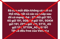 Bác thông tin 'bà con mất điện không có wifi nhập cú pháp là có mạng'