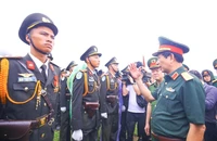 Đại tướng Phan Văn Giang kiểm tra tổng hợp luyện lực lượng diễu binh, diễu hành