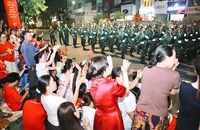 Toàn cảnh tổng hợp luyện diễu binh, diễu hành lần 2 tại Quảng trường Ba Đình