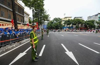 Công an Hà Nội tổ chức cấm đường phục vụ sơ duyệt diễu binh, diễu hành 