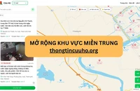 Bản đồ phân luồng cứu hộ đã mở rộng ra vùng rốn lũ miền Trung 