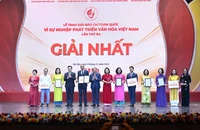 Trao Giải Báo chí toàn quốc 'Vì sự nghiệp phát triển Văn hóa Việt Nam'
