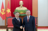 Tổng Bí thư Tô Lâm tiếp Trưởng Ban Tuyên truyền Trung ương Đảng Cộng sản Trung Quốc