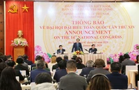 Thông báo về Đại hội XIV của Đảng tới các tổ chức quốc tế