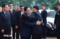 Thủ tướng Phạm Minh Chính hội kiến Tổng Bí thư, Chủ tịch nước Lào Thongloun Sisoulith