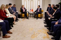 Đại tướng Phan Văn Giang tiếp Thứ trưởng thứ nhất Bộ Chiến tranh Mỹ 