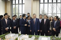 Tổng Bí thư, Chủ tịch nước Tô Lâm khảo sát tại Khu khởi động của thành phố Hùng An (Trung Quốc)