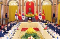 Tổng Bí thư, Chủ tịch nước Tô Lâm hội đàm với Tổng thống Hàn Quốc