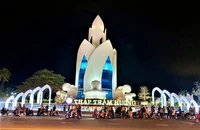 Ngắm diện mạo mới của tháp Trầm Hương ở Nha Trang 