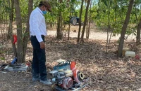 'Công trường sa tặc' ở Bình Thuận: Công an đến hiện trường kiểm tra, xử lý