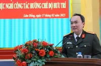 21 lãnh đạo, chỉ huy thuộc Công an tỉnh Lâm Đồng nghỉ hưu trước tuổi