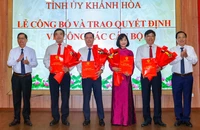 Khánh Hòa điều động, bổ nhiệm nhiều lãnh đạo sở, địa phương