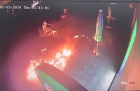 Nghi phạm ném bom xăng vào chi nhánh ngân hàng bị bắt