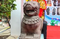 2 tượng sư tử đá thành Đồ Bàn là bảo vật quốc gia