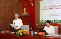 Công bố quyết định kiểm tra của Bộ Chính trị đối với Ban Thường vụ Tỉnh ủy Khánh Hòa