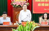 Chủ tịch Quốc hội Trần Thanh Mẫn làm việc với Ban Thường vụ Tỉnh ủy Phú Yên