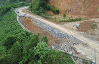 Đèo Khánh Lê nối Khánh Hòa và Lâm Đồng ra sao sau hơn 1 tháng bị sạt lở?