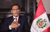 Ông Martin Vizcarra - tổng thống Peru đã bị bãi nhiễm hồi đầu tháng 11-2020. Ảnh: ANDINA (Peru)