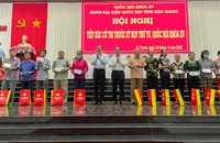 Phó Chủ tịch thường trực Quốc hội Trần Thanh Mẫn tiếp xúc cử tri tại Hậu Giang 