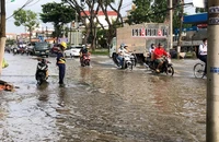 Triều cường cao nhất trên sông Hậu tại Cần Thơ vượt mức báo động III