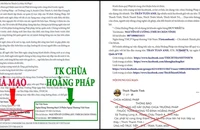 Mượn danh chùa Hoằng Pháp để lừa đảo chiếm đoạt tài sản