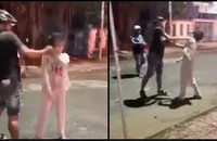 Nguyên nhân ban đầu vụ đôi nam nữ đánh cô gái bằng tay và nón bảo hiểm