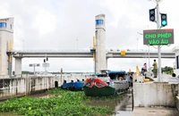 Hạn chế lưu thông thủy qua cống Cái Lớn và cống Cái Bé 4 ngày
