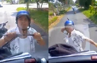 Tạm giữ hình sự người đập phá xe tải vì không cho vượt 