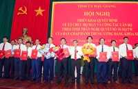 Tỉnh ủy Hậu Giang triển khai quyết định về tổ chức bộ máy, cán bộ