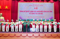 26 cán bộ Công an tỉnh Hậu Giang nghỉ hưu trước tuổi