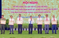 Tỉnh ủy Hậu Giang sơ kết công tác sắp xếp tổ chức bộ máy, cán bộ