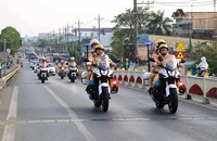 Công an tỉnh Sóc Trăng triển khai cao điểm 50 ngày đêm đảm bảo trật tự ATGT
