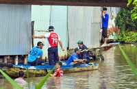 Tìm kiếm cháu bé 4 tháng tuổi nghi bị rơi xuống kênh xáng Xẻo Rô