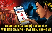 Công an cảnh báo thủ đoạn làm giả website để lừa bán vé xe dịp Tết