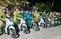 Công an Cà Mau giữ vững an ninh trật tự cho ngày hội lớn của toàn dân