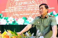 Công an tỉnh An Giang tập huấn phương án bảo vệ an ninh trật tự ngày bầu cử