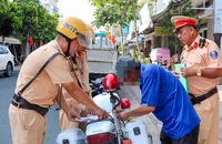 CSGT An Giang ra quân bảo đảm trật tự, an toàn giao thông dịp lễ 30-4