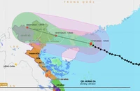 Bão số 1 giật cấp 15 di chuyển nhanh, đang cách Móng Cái 480 km