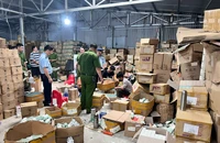Phát hiện kho hàng ở Hà Nội chứa hơn 20 tấn mỹ phẩm, kem đánh răng hết hạn 