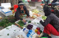 Người dân Hà Nội tranh thủ mua thực phẩm vì lo ảnh hưởng bão số 3